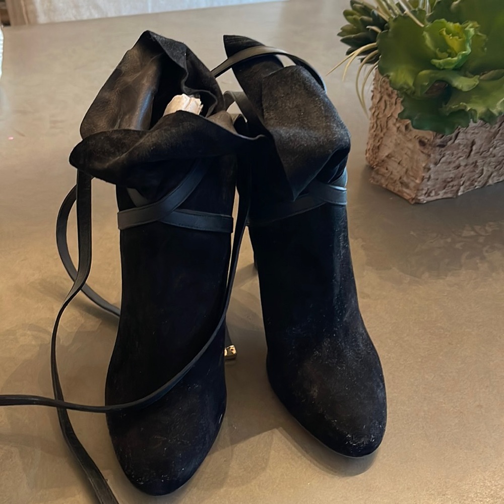 Never been worn black Jimmy Choo ankle booties